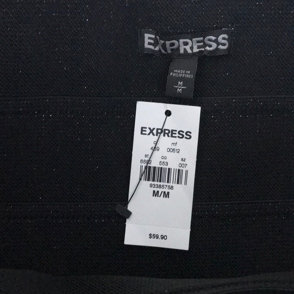 NWT Express Shimmer Silver Skirt - Picture 5 of 6